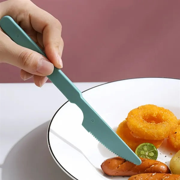 Wheat Straw Knife Fork Spoon Tableware Set Outdoor Travel