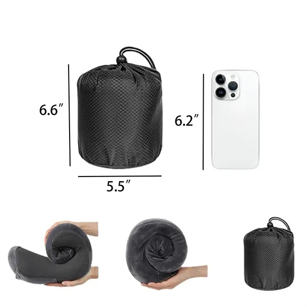 Portable Side Storage Memory Foam U Shape Travel Pillow