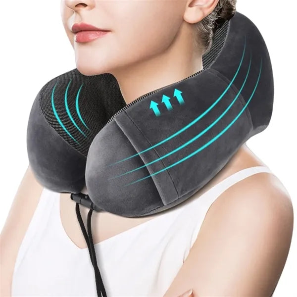 Portable Side Storage Memory Foam U Shape Travel Pillow