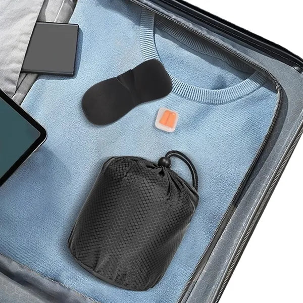 Portable Side Storage Memory Foam U Shape Travel Pillow