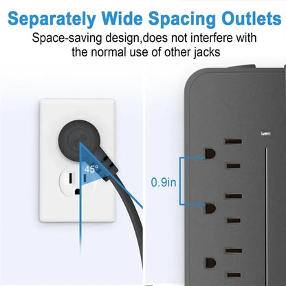 16-IN-1 Surge Protector Multi-Plug Power Strip