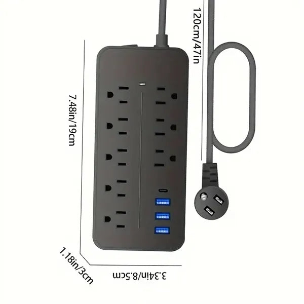 16-IN-1 Surge Protector Multi-Plug Power Strip