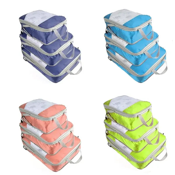 3-pcs Compressable Portable Lightweight Travel Storage Bag
