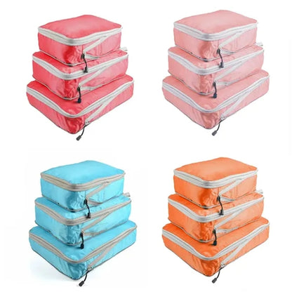 3-pcs Compressable Portable Lightweight Travel Storage Bag