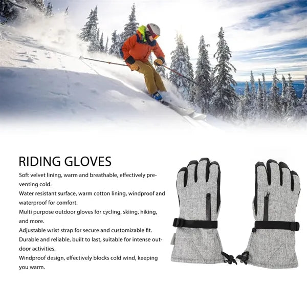 3M Insulation Ski Gloves Winter Warm Waterproof