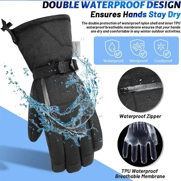 3M Insulation Ski Gloves Winter Warm Waterproof