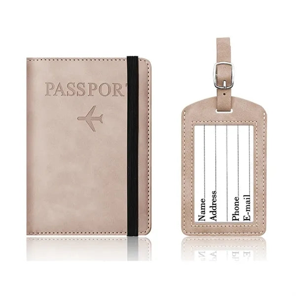 RFID Passport Card Sleeves Luggage Tag Set