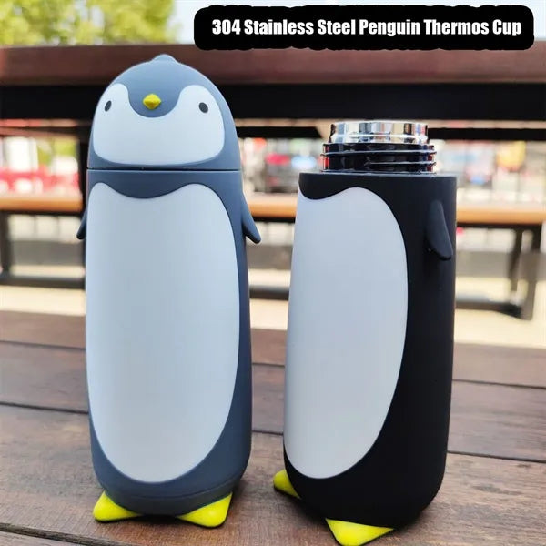 Cartoon Penguin Double-layer Stainless Steel Vacuum Cup