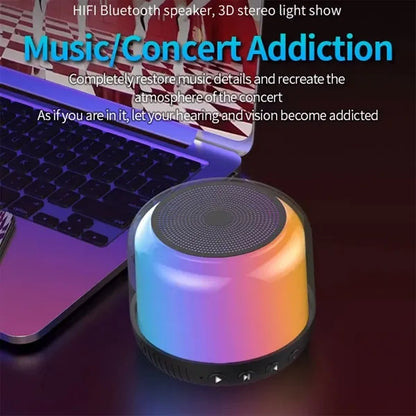 Colorful Bluetooth Speaker with Wireless Charging Base
