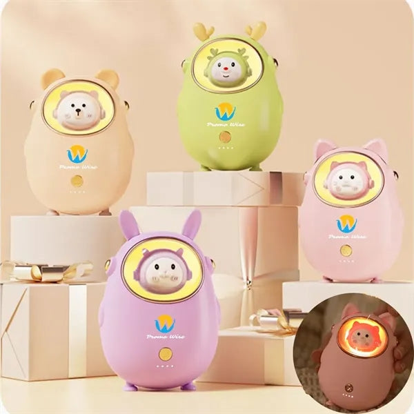 2 In 1 Cute Hand Warmer 10000mAh Power Bank Night Light