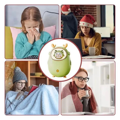 2 In 1 Cute Hand Warmer 10000mAh Power Bank Night Light