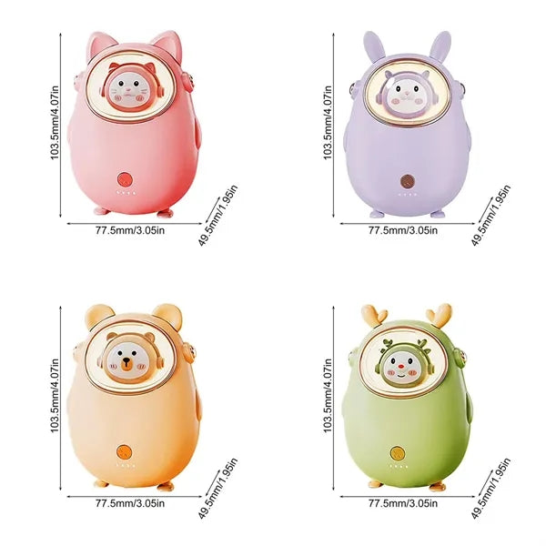 2 In 1 Cute Hand Warmer 10000mAh Power Bank Night Light