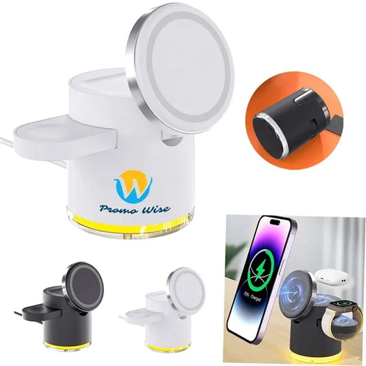 Foldable 3-in-1 Magnetic Wireless Charging Station