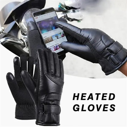 USB-Powered Heated Winter Gloves for Biking & Driving