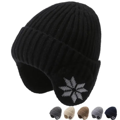 Warm Knit Winter Hat with Ear Protection