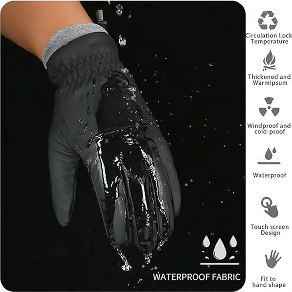Winter Warm Thickened Fleece Waterproof Touchscreen Gloves