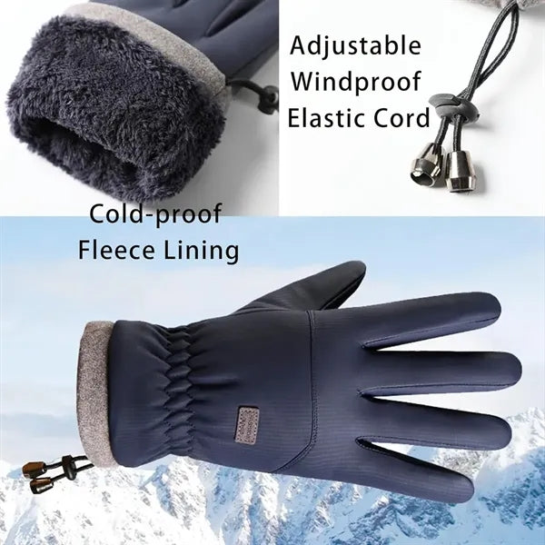Winter Warm Thickened Fleece Waterproof Touchscreen Gloves