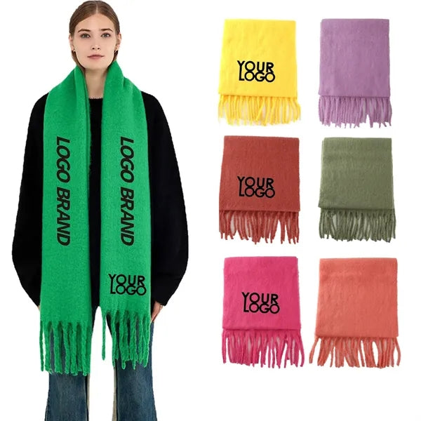 Solid Long Warm Winter Scarves Shawl Wraps for Women