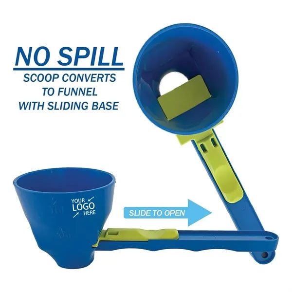 No Spill Funnel Measuring Scoop