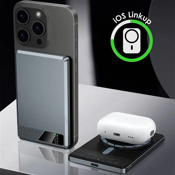 Slim Magnetic 20W Wireless Power Bank