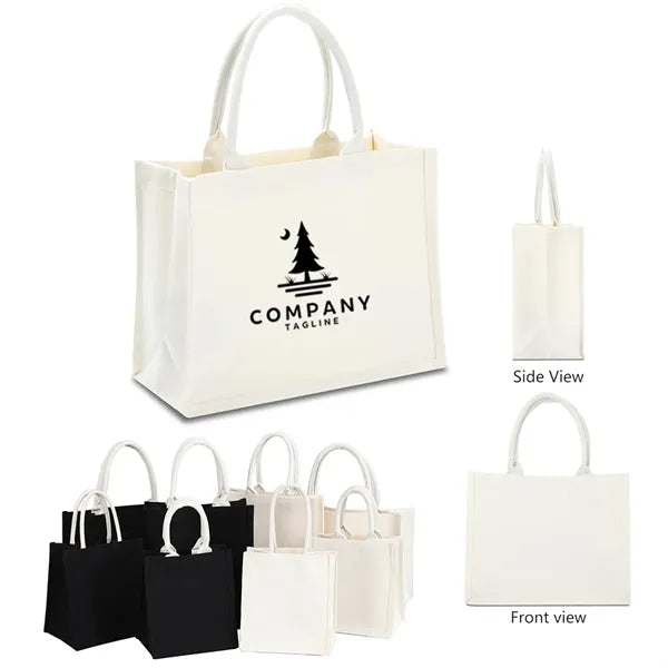Custom Burlap Canva Tote Bag