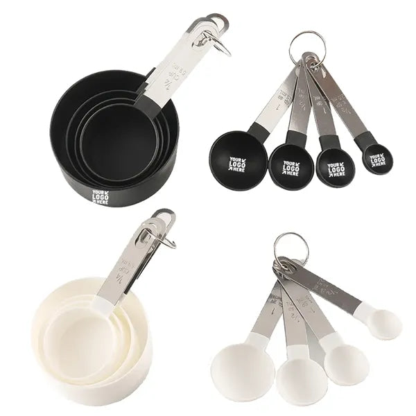 Plastic Kitchen Measuring Cups Baking 8 in 1 Set