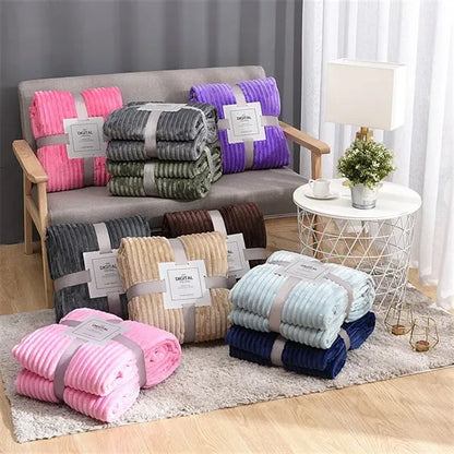 Soft Flannel Blanket  Home & Travel Use
