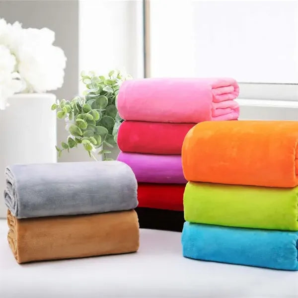 Thick Coral Fleece Blanket Cozy & Warm