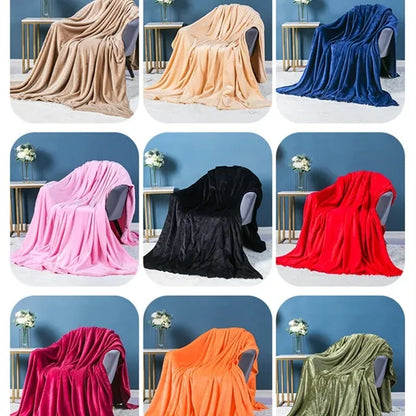 Thick Coral Fleece Blanket Cozy & Warm