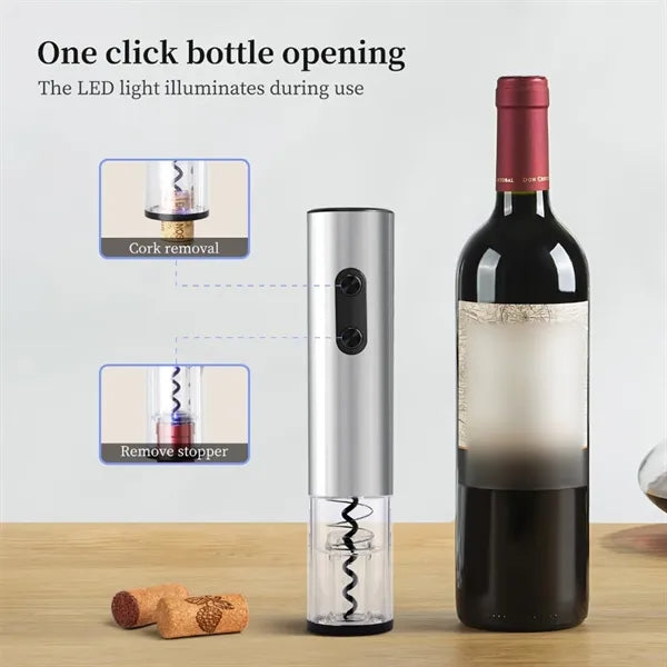 Dry cell battery Aluminium Alloy Wine Opener Automatic