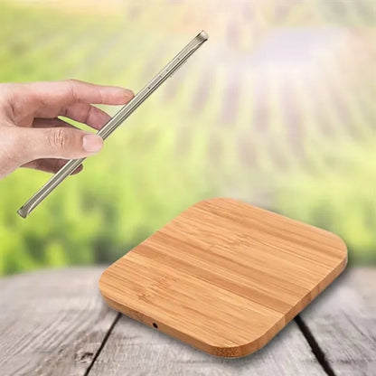 Bamboo Wood Fast Wireless Charger 15W Fit for type c