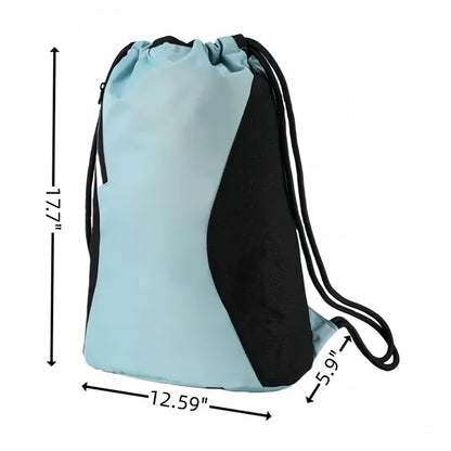 Gym Bag Yoga Case Shoe Pocket Exercise Drawstring Backpack