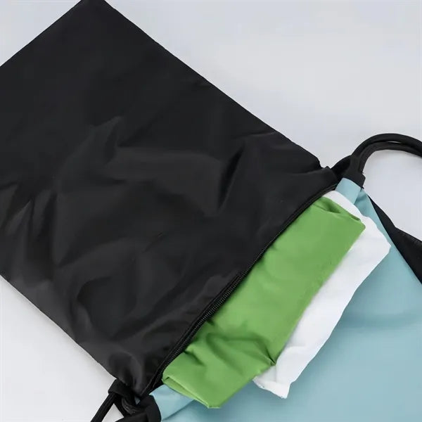 Gym Bag Yoga Case Shoe Pocket Exercise Drawstring Backpack