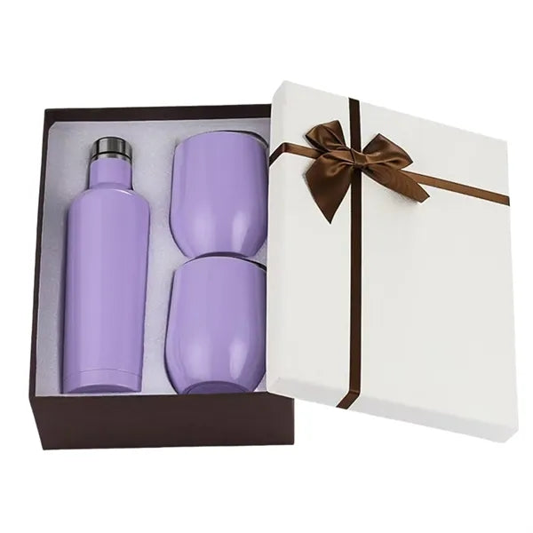 17oz 3pcs Set Stainless Steel Bottle Cups Wine Tumbler