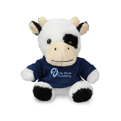 7" Plush Cow With T-Shirt