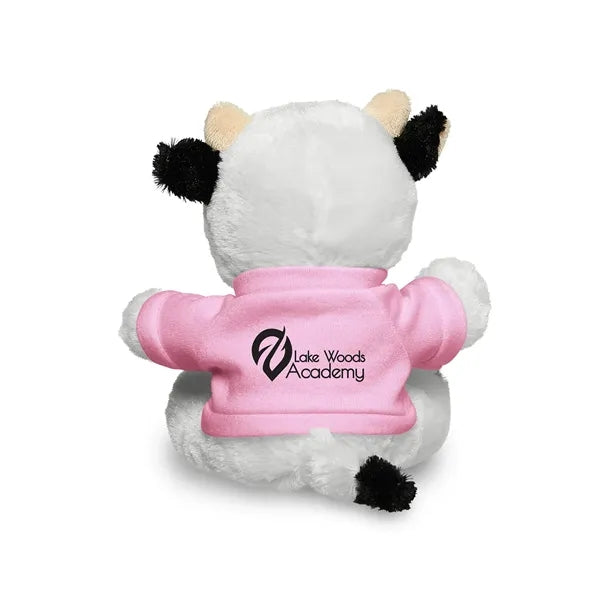 7" Plush Cow With T-Shirt