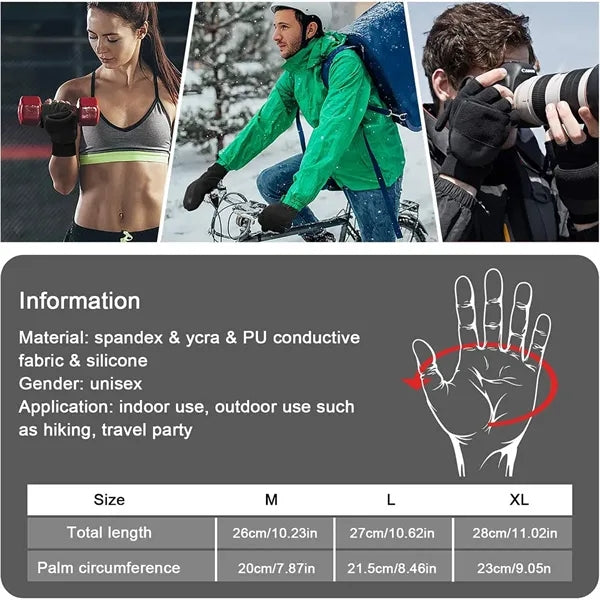 Fingerless Fleece Mittens Winter Gloves