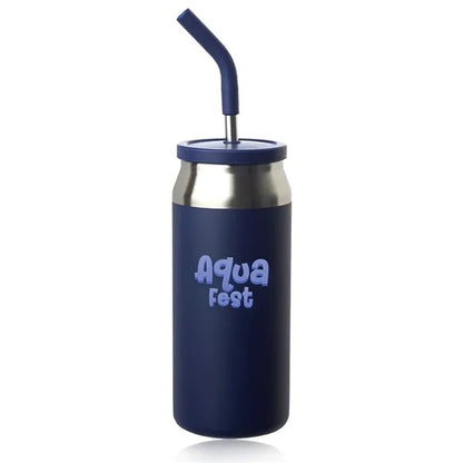 22 oz. Sydney Can Shaped Tumbler w/ Silicone Lid & Straw