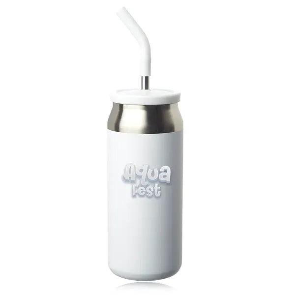22 oz. Sydney Can Shaped Tumbler w/ Silicone Lid & Straw