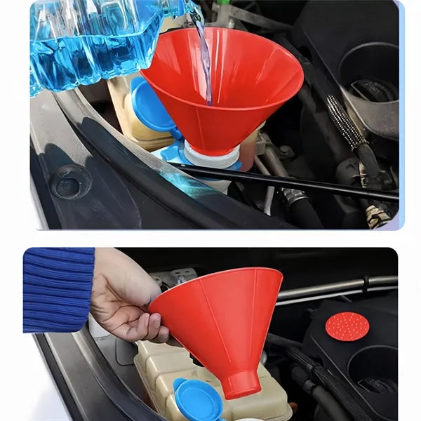 2 In 1 Multifunctional Car Snow Scraper Refueling Funnel