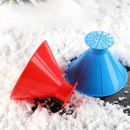 2 In 1 Multifunctional Car Snow Scraper Refueling Funnel