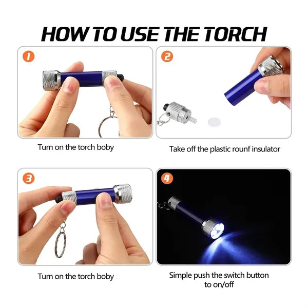 5 LED Metal Flashlight with Anti Explosive Batteries