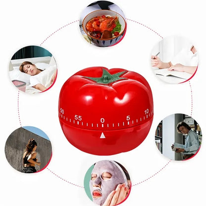 Kitchen timer 360 degrees rotating tomato shaped alarm clock