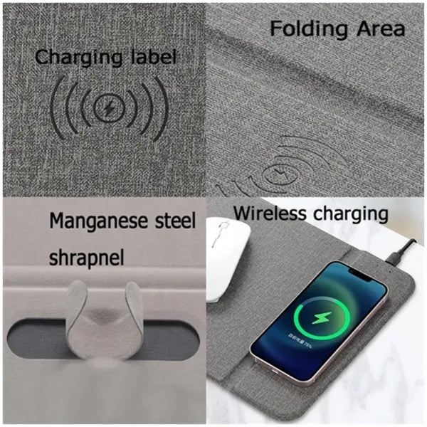 Creative Bracket Wireless Charging Computer Mouse Pad