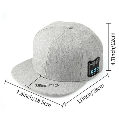 Music Street Sports Baseball Cap with Bluetooth Speaker