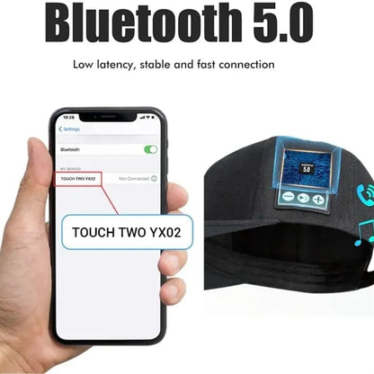 Music Street Sports Baseball Cap with Bluetooth Speaker