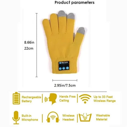 Wireless Touch Screen Bluetooth Gloves