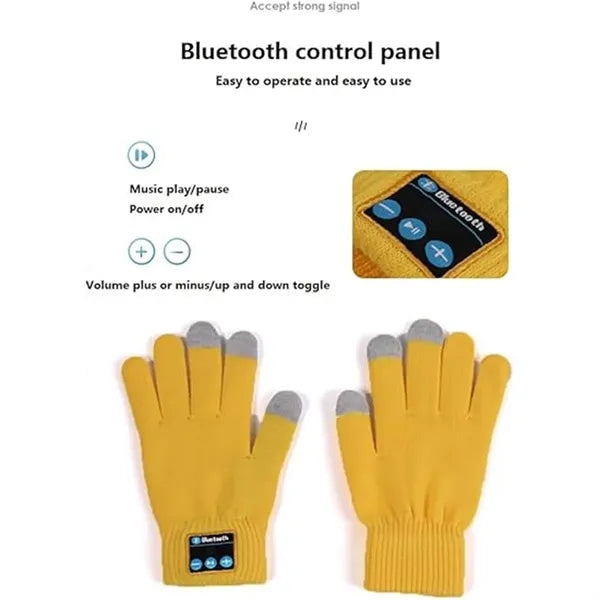 Wireless Touch Screen Bluetooth Gloves
