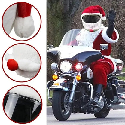 Christmas Santa Motorcycle Helmet Cover