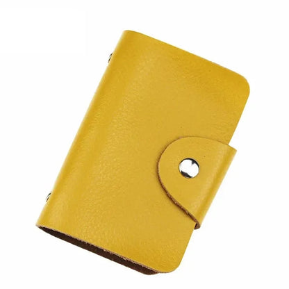 Anti-Theft Brush Anti-Degaussing Leather Card Bag
